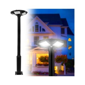 IP67 Waterproof Solar Post Light with 360deg Adjustable Arm for Enhanced Outdoor Lighting