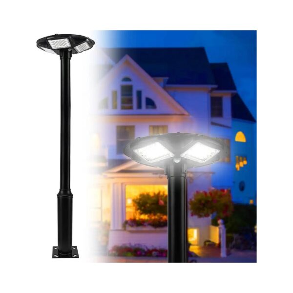 IP67 Waterproof Solar Post Light with 360deg Adjustable Arm for Enhanced Outdoor Lighting