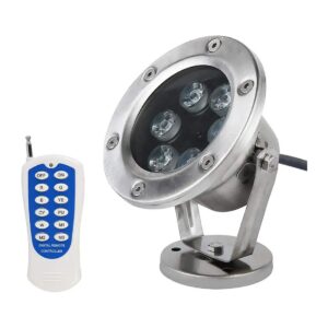 IP68 Waterproof RGB LED Underwater Lights with RF Wireless Control for Pool Parties