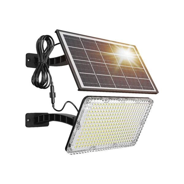 Improved Brightness 1000 Lumens Solar Led Flood Light for Outdoor Security and Decoration