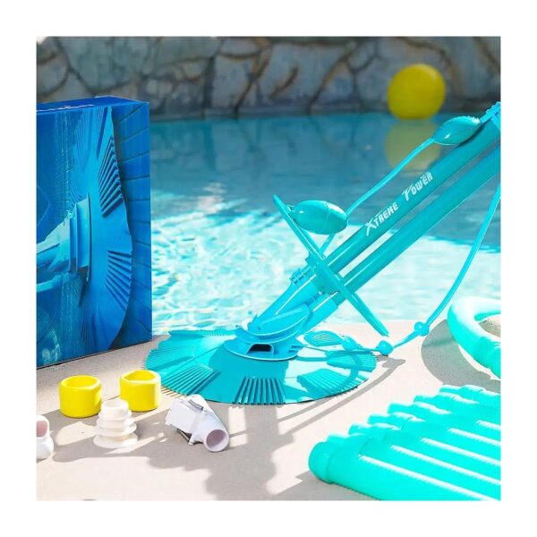 In-Ground Suction Side Pool Cleaner with Hose Set for Smooth Bottom and Wall Cleaning