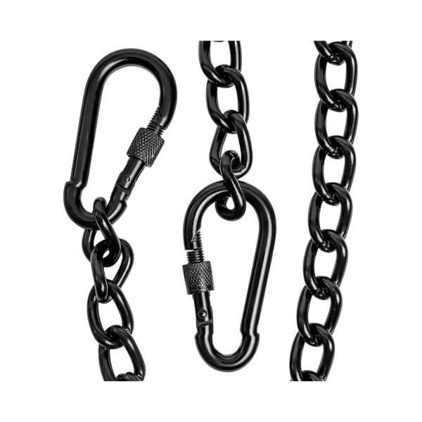 Inch Black Hanging Chain with Two Carabiners for Hammock