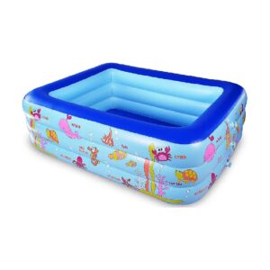 Inch Inflatable Swimming Pool with Soft Floor for Kids and Adults