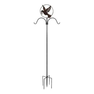 Inch Steel Hook Stand for Hanging Flower Baskets and Bird Feeders