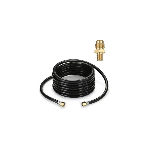 Increase Propane Hose Reach with 20 Foot Hose Assembly for LP Appliance Connection