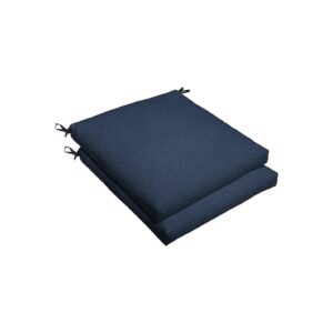 Indigo Accent Chair Cushions Set of 2 Fade and Water Resistant Patio Seat Cushion