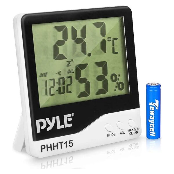 Indoor Digital Thermometer with Humidity Sensor and Temperature Accuracy