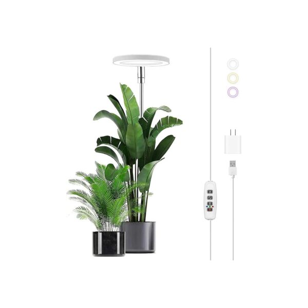 Indoor Full Spectrum LED Grow Light for Plants Height Adjustable LED