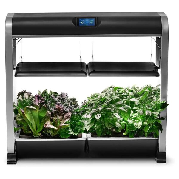 Indoor Hydroponic Garden for 24 Plants with LED Grow Lights and Salad Bar Kit