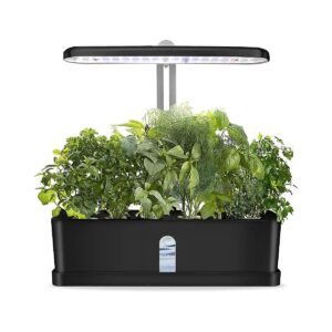 Indoor Hydroponic Herb Garden Growing System with LED Grow Light and 9 Pods