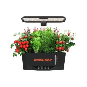 Indoor Hydroponic Plant Growing System with 12 Pods and LED Grow Light