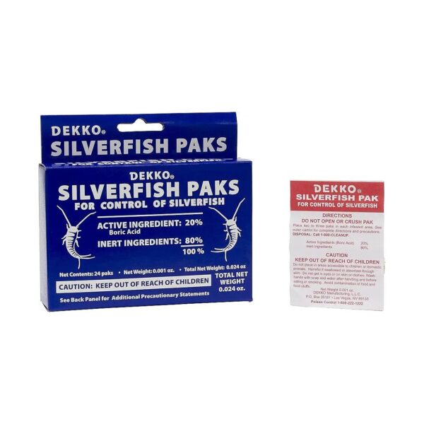 Indoor Insect Killer Treatment for Silverfish and Other Pests 24 Paks Reliable Control