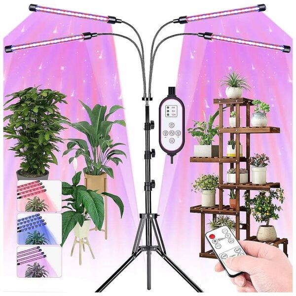 Indoor LED Plant Light with Full Spectrum and 10 Brightness Levels for Indoor Plants