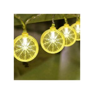 Indoor Lemon String Lights White LED Fairy Lights for Home Decorations