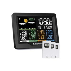 Indoor Outdoor Weather Station with 3 Sensors and Barometer for Accurate Readings