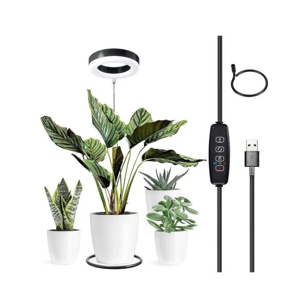 Indoor Plant Grow Lamp with 3 Color LED and 9 Dimmable Brightness Levels