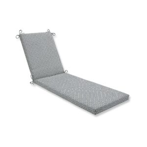 Indoor and Outdoor Gray Polyester Filled Chaise Lounge Cushion with In The Frame Design