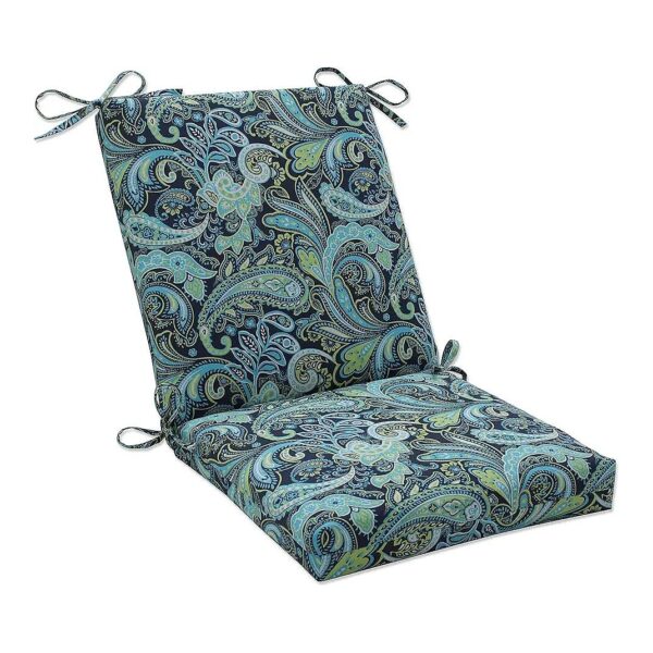 Indoor/Outdoor Square Corner Chair Cushion with Ties, Deep Seat, 5'' x 18'