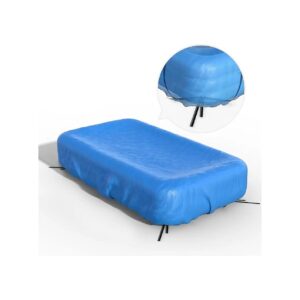 Inflatable Pool Cover for Above Ground Pools Up to 130'L x 84'W with Built-in Elastic