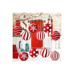 Inflatable Snowman Christmas Balls for Winter Decor and Gift Giving