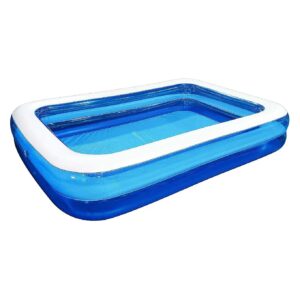 Inflatable Swimming Pool for Kids and Toddlers with PVC Frame and Rectangular Shape