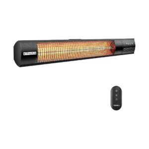 Infrared Heater with 3 Power Settings, Remote Control, and 24H Timer for Outdoor Use