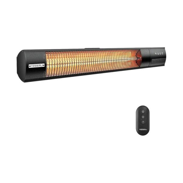 Infrared Heater with 3 Power Settings, Remote Control, and 24H Timer for Outdoor Use