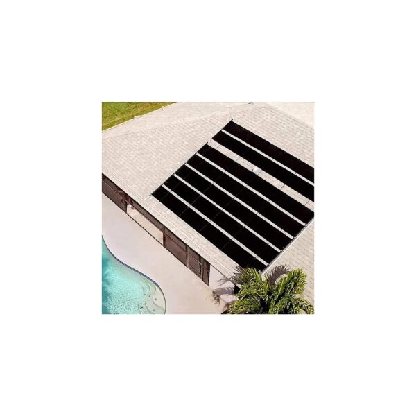 Inground Pool Solar Heating System with 80 sq ft Polypropylene Panels