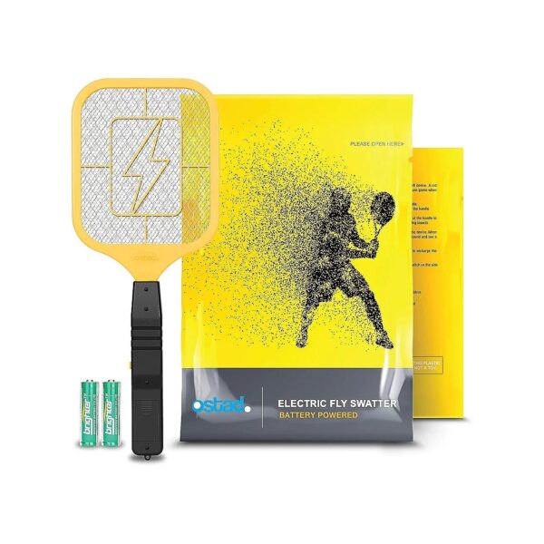 Instant Insect Killer Bug Zapper Swatter with 4000V Power and AA Batteries Included