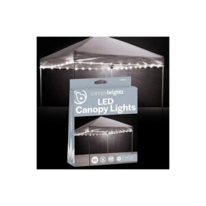 Instant Pop Up Canopy Lighting with White LED String Lights and 24 Hour Glow Time