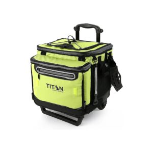 Insulated Front Compartment Wheeled Cooler for 3-Day Ice Retention and 60 Can Capacity