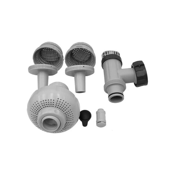 Intex Above Ground Pool Jet Replacement Kit with Plunger Valve and Strainer Grid