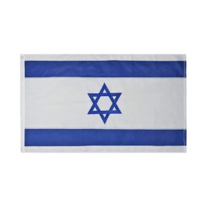 Israel Flag 3x5ft Premium Nylon Outdoor Embroidered Banner