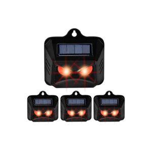 Keep Animals Out with Triumpeek's Solar Powered Animal Repellent with Red LED Lights