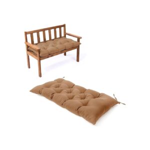 Khaki Waterproof Outdoor Loveseat Bench Seat Cushions with Wide Application