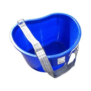 Kidney Shaped Picking Pail with 22 Quart Capacity, Blue