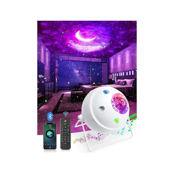 Kids Gift Idea - Galaxy Projection Night Light with Music and Color