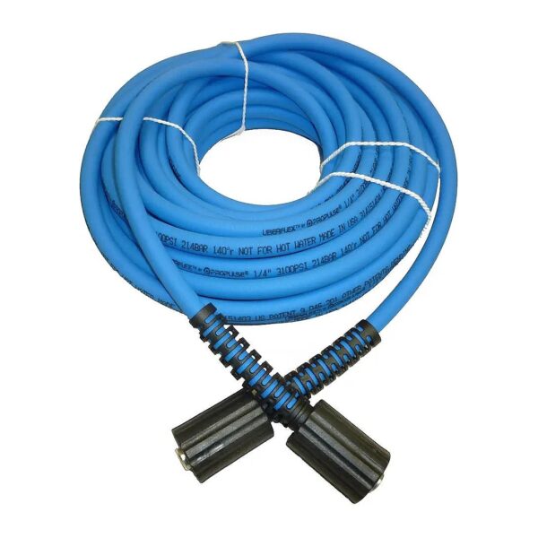 Kink Resistant Pressure Washer Hose with 3,100 PSI Working Pressure and 1/4 Inch ID