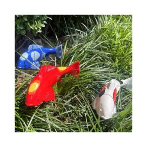 Koi Fish Garden Sculptures Statues Multicolor Art Deco Decorations