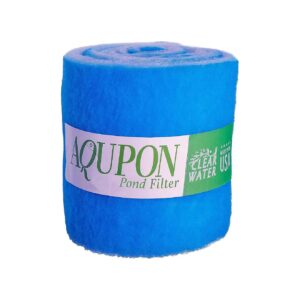 Koi Pond Filter Media Pad Cut to Fit Roll Dye Free Blue Bonded 25 Inch Thickness 6 ft