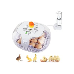 LED Egg Candler Incubator for Hatching Breeding Eggs with Automatic Turner