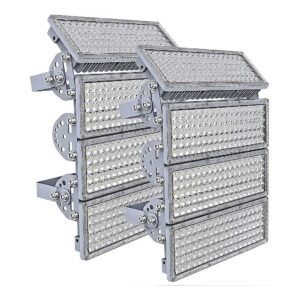 LED Floodlights for Stadium and Arena Lighting 2-Pack 800W 88000LM Waterproof