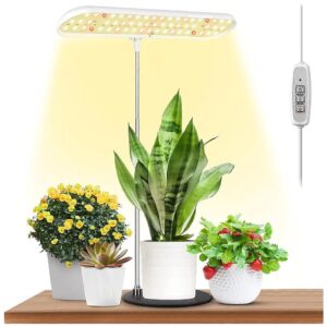 LED Grow Light for Indoor Plants with 6000K Sunlight Full Spectrum and Adjustable Height