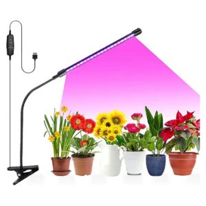 LED Grow Light for Indoor Plants with 9 Dimmable Levels and Timing Function