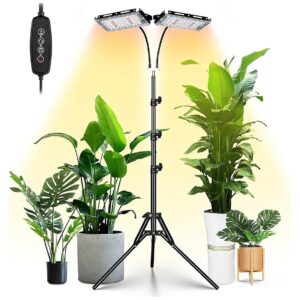 LED Grow Light for Indoor Plants with Full Spectrum Coverage and 3 Lighting Modes