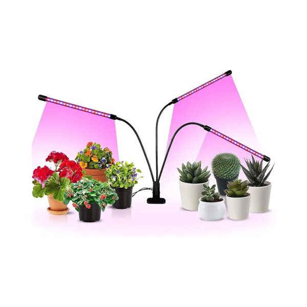 LED Grow Light for Indoor Plants with Full Spectrum LED Lighting and Timing Function