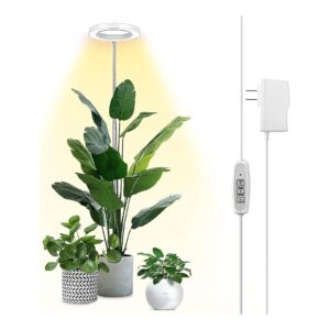 LED Grow Light for Indoor Plants with Full Spectrum Lighting and 4 Dimmable Brightness