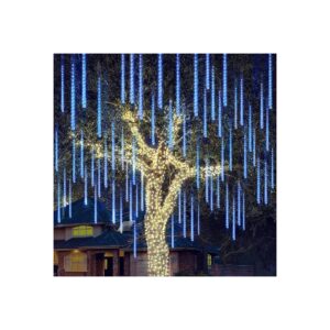 LED Meteor Showers Falling Rain Drop Icicle String Lights for Christmas