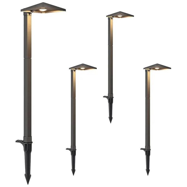 LED Outdoor Landscape Lighting 4 Pack with 50,000 Hour Lifespan and Energy Efficiency