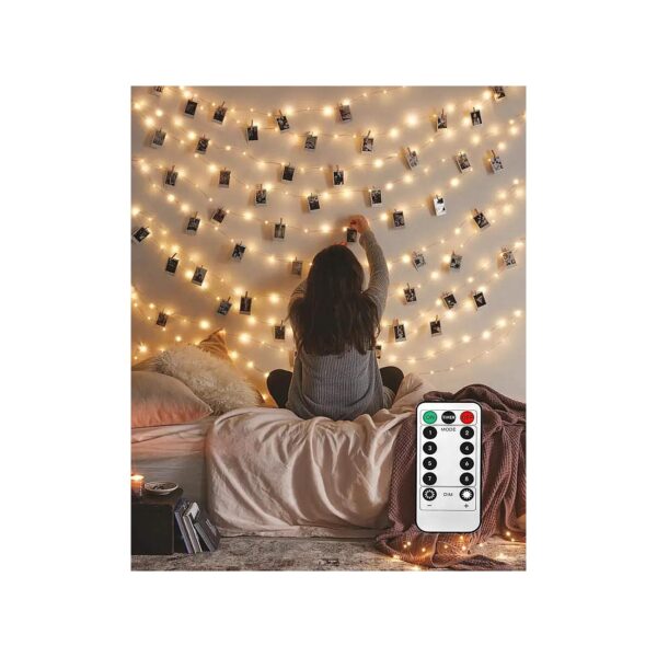 LED Photo Clip String Lights for Bedroom Decoration and Gift